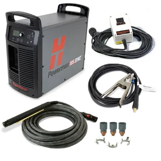 Powermax105 SYNC system, 200-600V 3-PH, CSA, CPC port, 180 degree machine torch, 7.6m (25') lead, remote