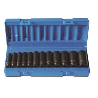 12 Piece 3/8 Drive 6-Point Imperial Deep Socket Set