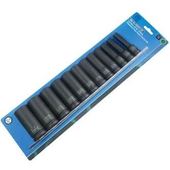 12 Piece 1/2 Drive 6-Point Imperial Deep Socket Set
