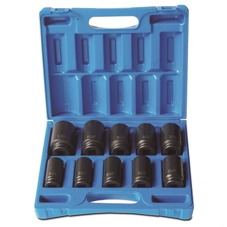 10 Pieces 3/4 Drive 6-Point Imperial Deep Socket Set