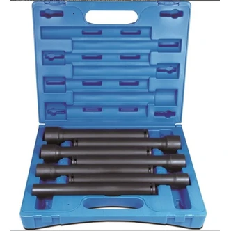 7 Pieces 1/2 Drive 6-Point Metric Extra Long Tube Socket Set