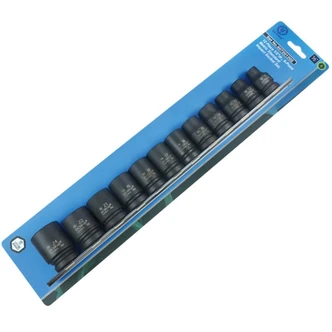 12 Pieces 1/2 Drive 6-Point Metric Standard Socket Set
