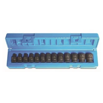 13 Piece 3/8 Drive 6-Point Metric Standard Socket Set