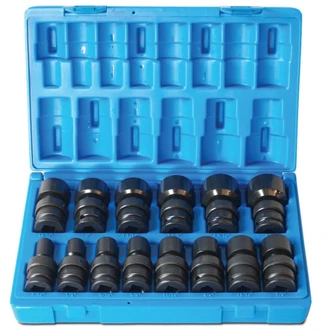 14 Piece 1/2 Drive Universal 6-Point Imperial Standard Socket Set