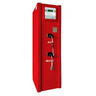 Alemlube digital commercial vehicle tyre inflator with pedestal and hose reel & compressor