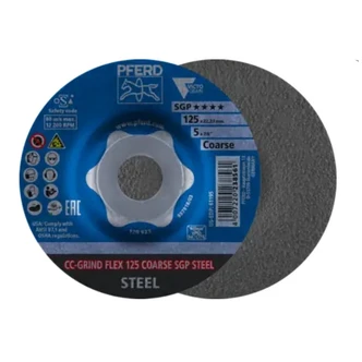 CC-GRIND FLEX GRINDING DISC 125x22.23mm COARSE SPECIAL LINE SGP STEEL FOR STEEL - 10PK