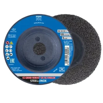CC-GRIND ROBUST grinding disc 125x22.23 mm Performance Line SG STEELOX for steel/stainless steel