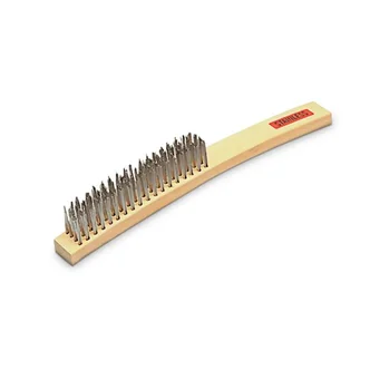 Wire Brush 4 Rows Straight Steel Bristles