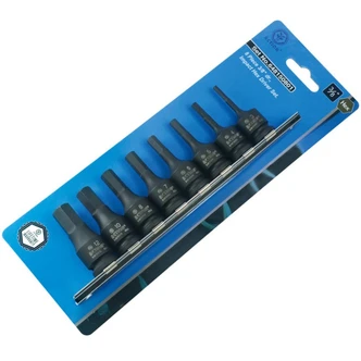 8 Piece 1/2 Drive Hex Driver Metric Set
