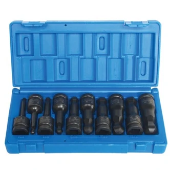 10 Piece 1/2 Drive Hex Driver Metric Ball-end Set