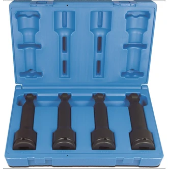 4 Piece 3/4 Drive Hex Driver Metric Ball-end Set