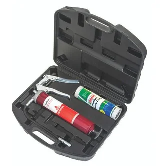 Trigger action grease gun with Castrol grease cartridge and carry case
