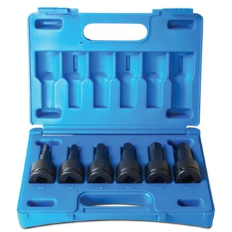 6 Piece 3/4 Drive Hex Driver Metric Set