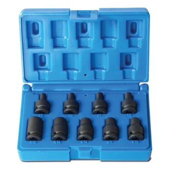 9 Piece 3/8 Drive E-Torx Thin-wall Set