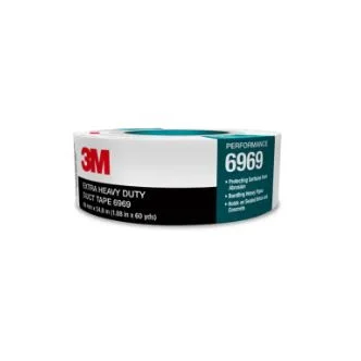3M™ Extra Heavy Duty Duct Tape 6969, Black, 48 mm x 54.8 m, 10.7 mil, 24 Roll/Case