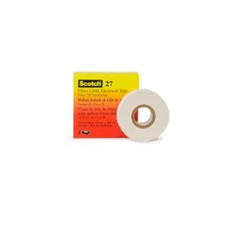 3M™ Glass Cloth Electrical Tape 27, 1/2 in x 66 ft, 50 Rolls/Case