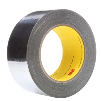 3M™ High Temperature Aluminum Foil/Glass Cloth Tape 363, Silver, 1.5 in x 36 yd, 24 Roll/Case