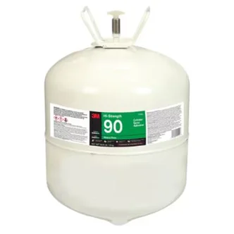 3M™ Hi-Strength 90, Cylinder Spray Adhesive, Clear, Large Cylinder (Net Wt 28.8 lb), 1 Each/Case