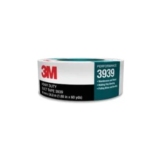 3M™ Heavy Duty Duct Tape 3939, Silver, 48 mm x 54.8 m, 9.0 mil, 24 Roll/Case