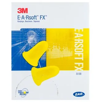 3M™ E-A-Rsoft™ FX™ Earplugs 312-1261, Uncorded, Poly Bag, 200 Pair