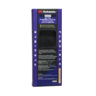 3M™ Flexible Bumper Patch 05888, Kit, Black, 4 in x 8 in, 1 Kit