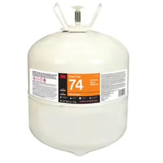 3M™ Foam Fast 74, Cylinder Spray Adhesive, Orange, Large Cylinder (Net Wt 28.8 lb), 1 Each/Case