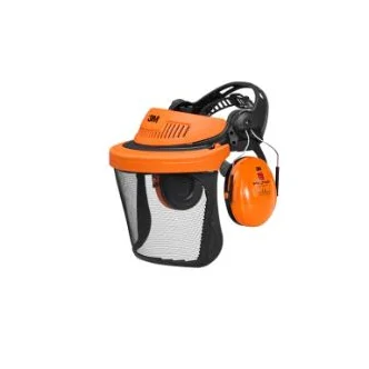 3M™ Headgear G500 Series Forestry Mesh Combination G500V5CH510-OR, Orange