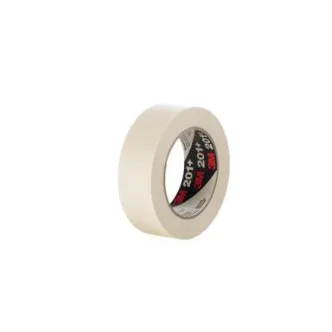 3M™ General Use Masking Tape 201+, Tan, 18 mm x 55 m, 4.4 mil, 48 Roll/Case