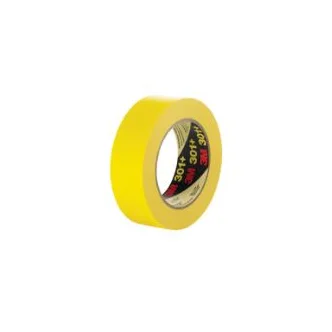 3M™ Performance Yellow Masking Tape 301+, 48 mm x 55 m, 6.3 mil, 24 Roll/Case