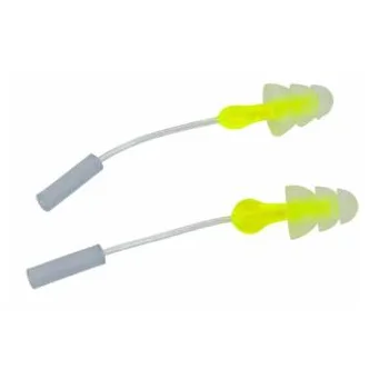 Earfit™ Validation Test Plugs Yellow Tri Flange Probed Test Earplugs