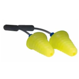 Earfit™ Validation Test Plugs Yellow Push In with Grip Rings Probed Test Earplugs