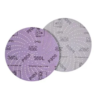 3M Xtract™ Film Disc 360L, P500 3MIL, 5 in, Die 500LG, 100/Carton
