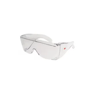 3M™ 2700 Series Over Glasses 2700-00000-100AS, Uncoated, Clear Frame, Clear Lens, 10 Pairs/Box
