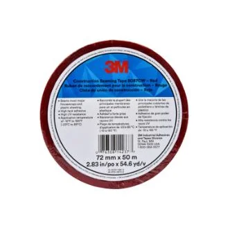 3M™ Construction Seaming Tape 8087CW, Red, 72mm x 50 m, 16 Roll/Case