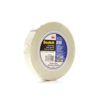 Scotch® Filament Tape 898, Clear, 24 mm x 55 m, 6.6 mil, 36 Roll/Case