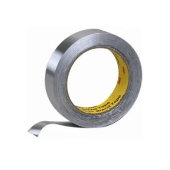 3M™ Aluminum Foil Tape 431, Silver, 1 in x 60 yd, 3.1 mil, 36 Roll/Case