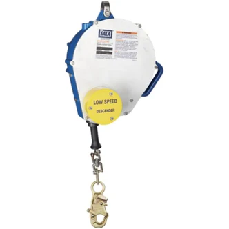 3M™ DBI-SALA® Rollgliss™ Vertical Low Speed Automatic Descender 3303000, Galvanized Steel Cable/Hook, 115 ft