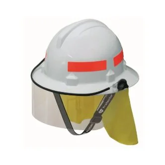 3M™ Bushfire Safety Helmet Non-Vented Polycarbonate Type 3 with Visor HF44V, White, 10 Each/Case