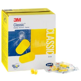 3M™ E-A-R™ Classic™ Earplugs 312-1201, Uncorded, Poly Bag, 200 Pairs/Carton