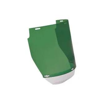 3M™ Visor VV801, Chinguard Thermotuff, 1mm Thickness, Shade 2, Green, 230mm x 400mm, 25 Each/Case