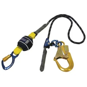 3M™ DBI-SALA® Force2™ Cut Resistant Adjustable Shock Absorbing Kernmantle Rope Lanyard, Single Tail Z11206119CR