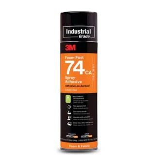 3M Foam Fast 74 Spray Adhesive, 489g Aerosol (12 PK)