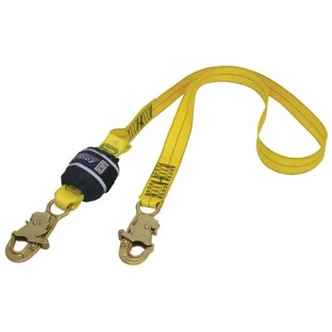 3M™ DBI-SALA® Force 2™ Shock Absorbing Elasticated Lanyard Z10207575E, Yellow, 2 m, R-113 All Ends