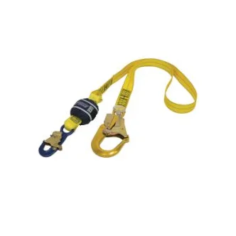 3M™ DBI-SALA® Force2™ Shock Absorbing Webbing Lanyard Z10202519, Single Tail, Yellow,2m