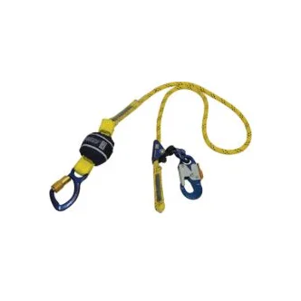 3M™ DBI-SALA® Force2™ Adjustable Shock Absorbing Kernmantle Rope Lanyard, Single Tail Z11206131R, Yellow with Black Fleck