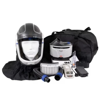 3M™ Versaflo™ TRM-407C M-Series, TR-315A+ Starter Kit with M-407C Helmet, Flame Retardant Shroud, TRM-407C, 1 Each/Case