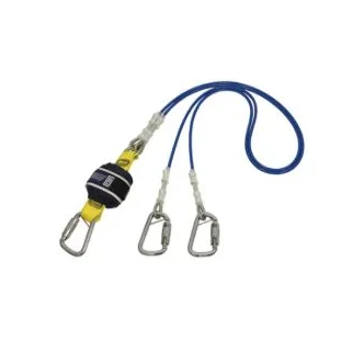 3M™ DBI-SALA® Force2™ Shock Absorbing Wire Cable Lanyard Z12204545WR, Double Tail, Blue,2M