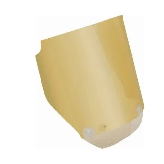 3M™ Polycarbonate Visor, Gold Plated with Blue Chinguard 230 mm x 400 mm VV506