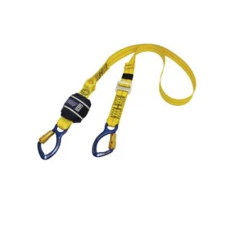 3M™ DBI-SALA® Force2™ Adjustable Shock Absorbing Webbing Lanyard Z11206161, Single Tail, Yellow