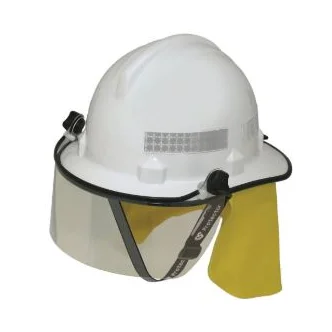 3M™ Bushfire Safety Helmet Non-Vented Polycarbonate Type 3 4-Point Chinstrap, Earmuff Bracket, Visor HF46BV, Orange, 8 ea/Case